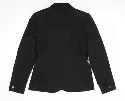 Dorothy Perkins Women's Black Blazer, Size 12, Lined Two-Button