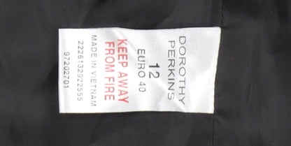 Dorothy Perkins Women's Black Blazer, Size 12, Lined Two-Button