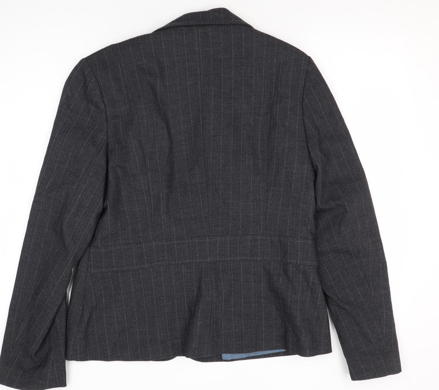 Autonomy Women's Grey Blazer Size 16 Pinstripe