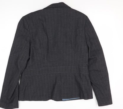 Autonomy Women's Grey Blazer Size 16 Pinstripe