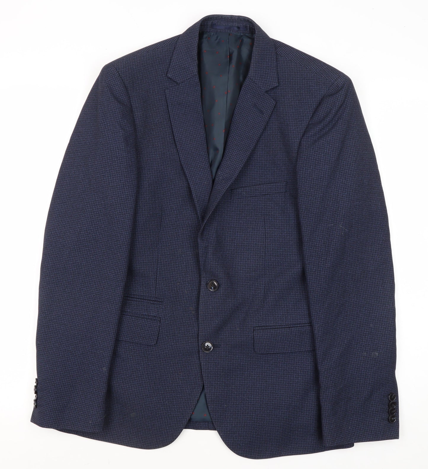 Mens UK Size 38 Burton Regular Blue Suit Jacket