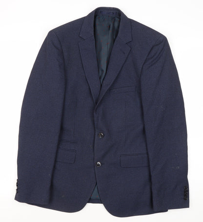 Mens UK Size 38 Burton Regular Blue Suit Jacket