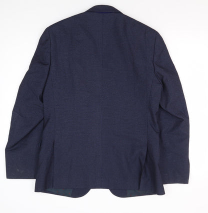 Mens UK Size 38 Burton Regular Blue Suit Jacket