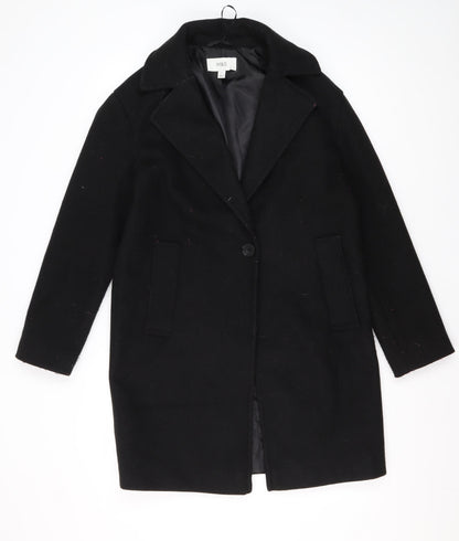Womens UK Size 8 Marks and Spencer Black Overcoat