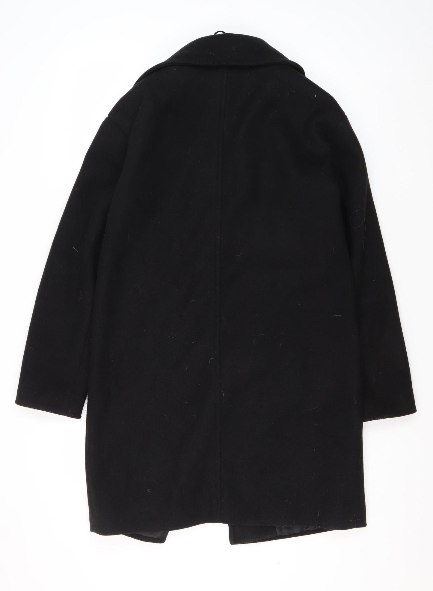 Womens UK Size 8 Marks and Spencer Black Overcoat