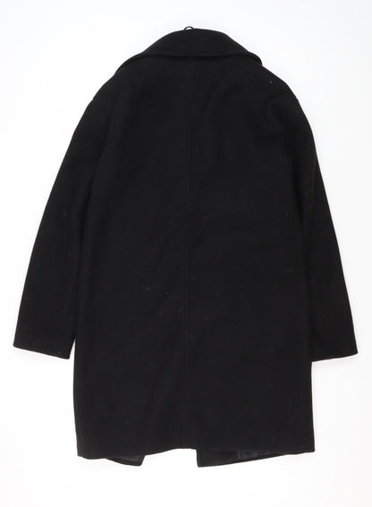 Womens UK Size 8 Marks and Spencer Black Overcoat