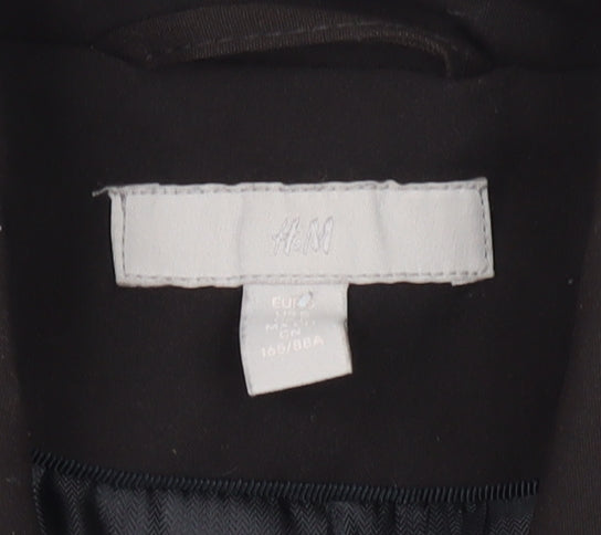 H&M Women's Black Trouser Suit Jacket Size 12