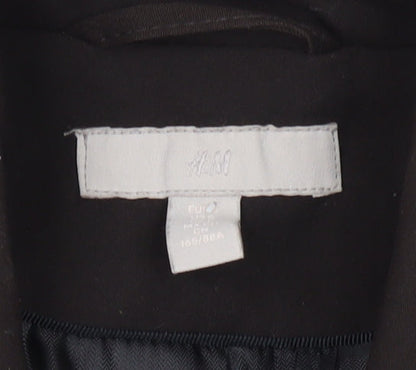 H&M Women's Black Trouser Suit Jacket Size 12