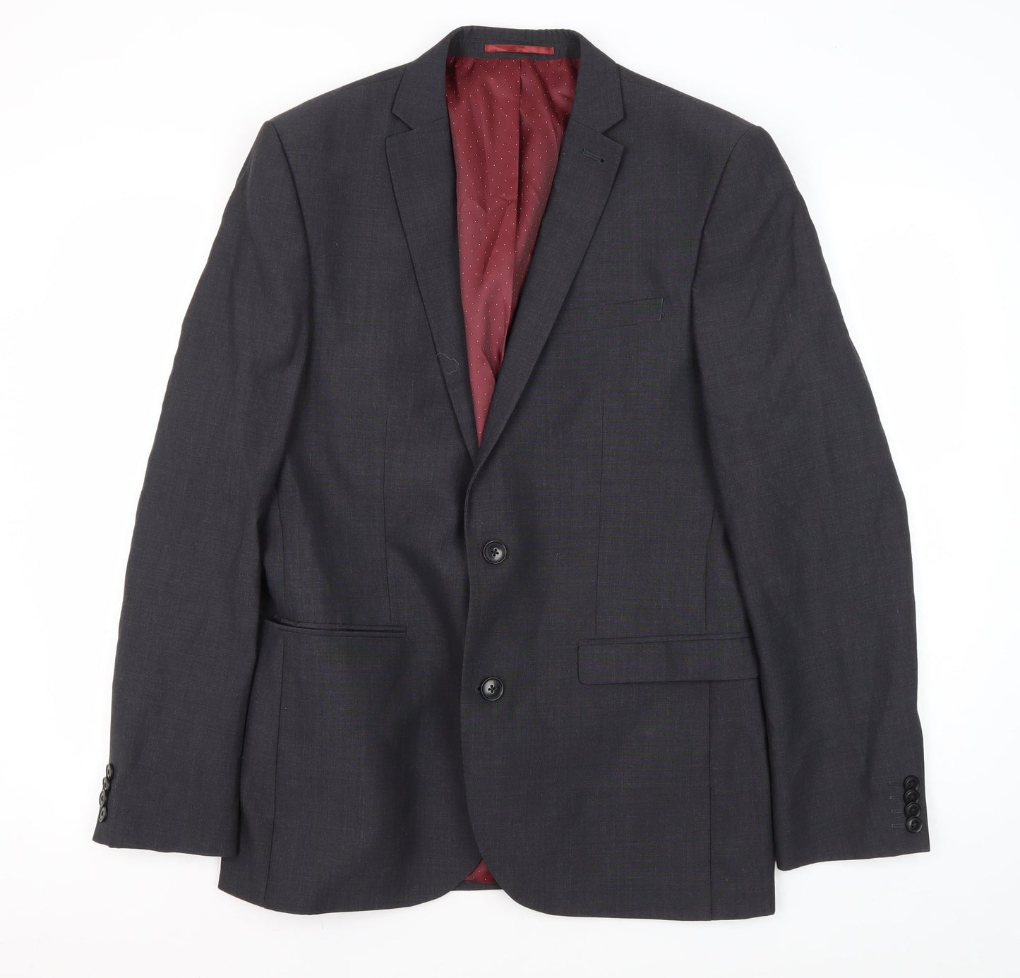 Mens UK Size 40 NEXT Regular Black Suit Jacket