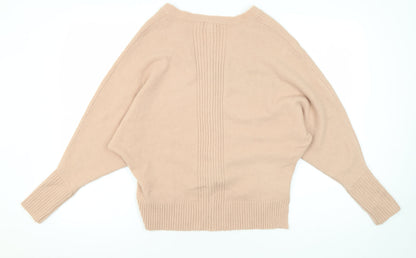 Womens UK Size 6 River Island Beige Pullover Jumper