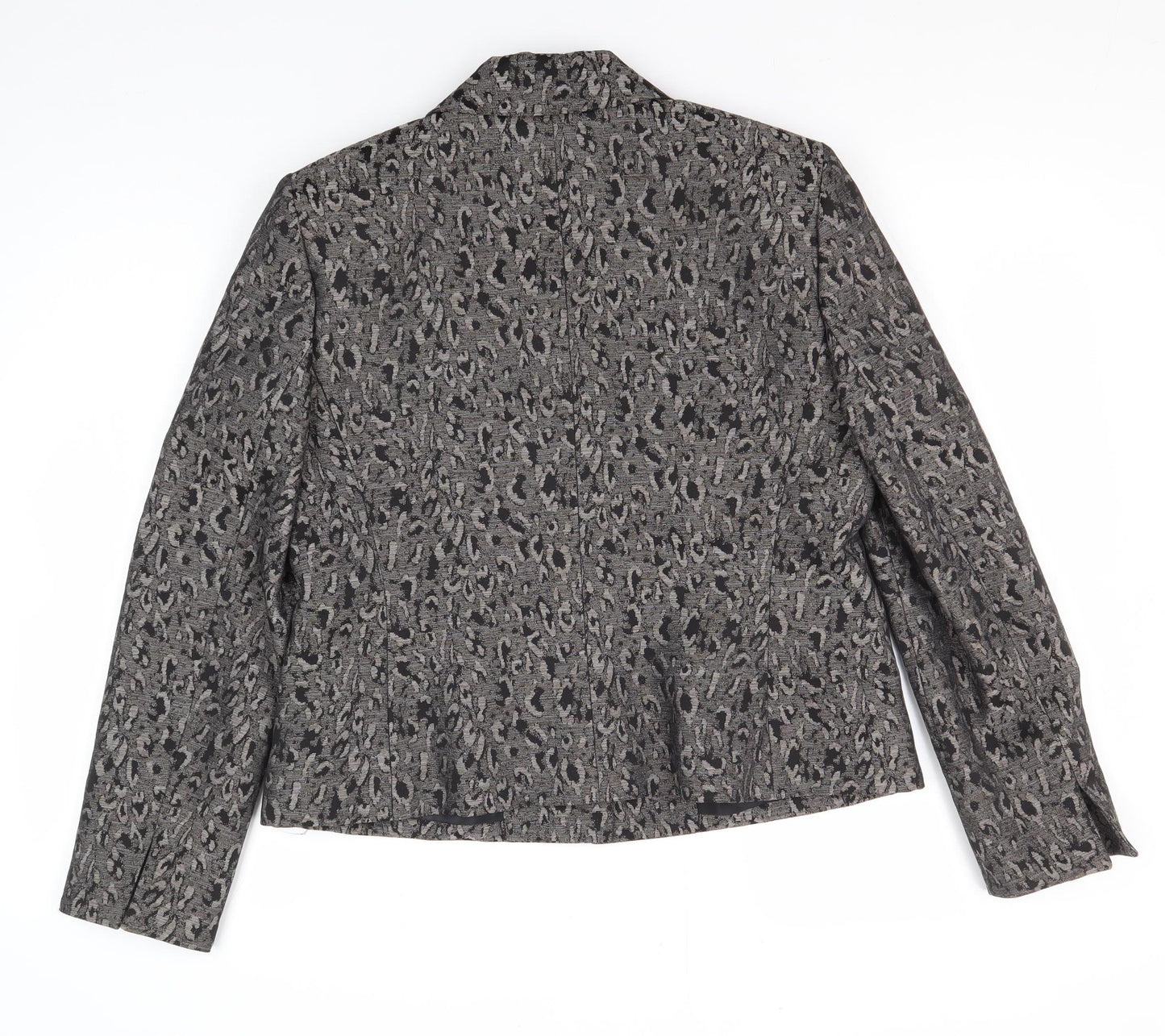 Womens UK Size 8 Le Suit Petites Grey Suit Jacket