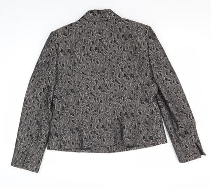 Womens UK Size 8 Le Suit Petites Grey Suit Jacket