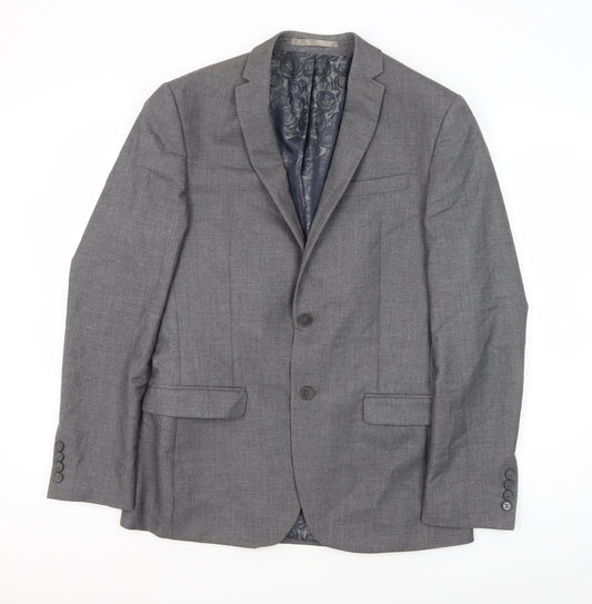 Mens UK Size 38 Scott & Taylor Regular Grey Suit Jacket
