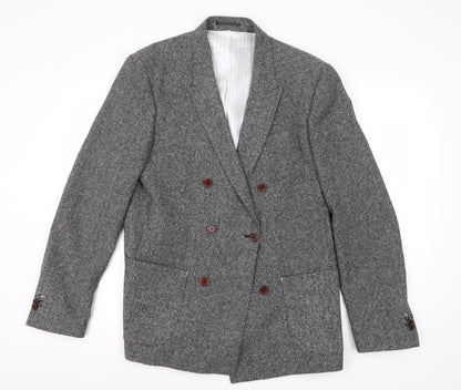 Mens UK Size L River Island Regular Grey Suit Jacket