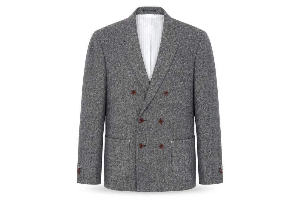 Mens UK Size L River Island Regular Grey Suit Jacket