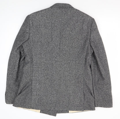 Mens UK Size L River Island Regular Grey Suit Jacket