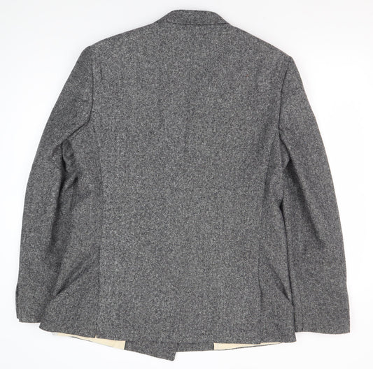 Mens UK Size L River Island Regular Grey Suit Jacket