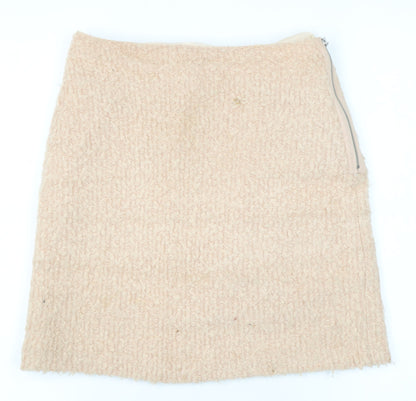 Marks and Spencer Women Beige Pencil Skirt Size 8