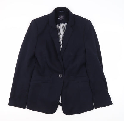 Marks and Spencer Women's Blue Blazer Regular Fit Size 6