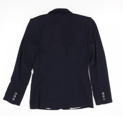 Marks and Spencer Women's Blue Blazer Regular Fit Size 6