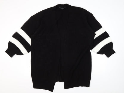 Womens UK Size 8 LTS Black Cardigan Jumper