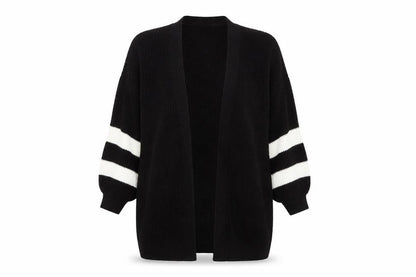 Womens UK Size 8 LTS Black Cardigan Jumper