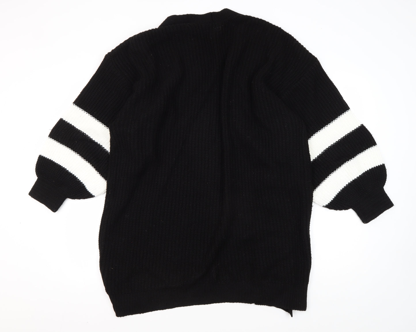 Womens UK Size 8 LTS Black Cardigan Jumper