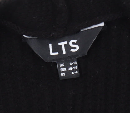 Womens UK Size 8 LTS Black Cardigan Jumper