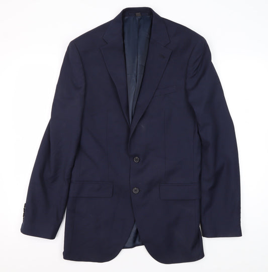 Mens UK Size 38 Marks and Spencer Regular Blue Suit Jacket