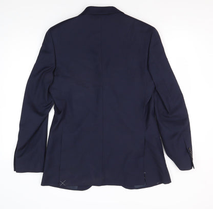 Mens UK Size 38 Marks and Spencer Regular Blue Suit Jacket