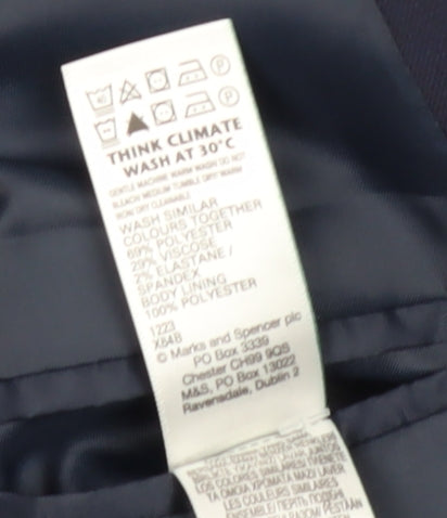 Mens UK Size 38 Marks and Spencer Regular Blue Suit Jacket