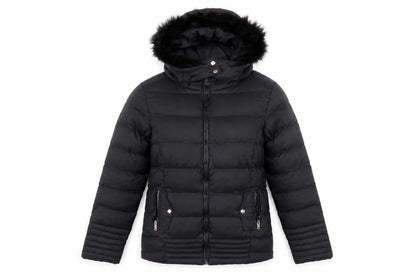 Womens UK Size 8 Brave Soul Black Puffer Jacket