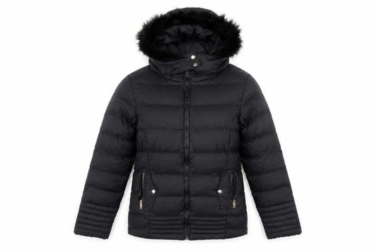 Womens UK Size 8 Brave Soul Black Puffer Jacket