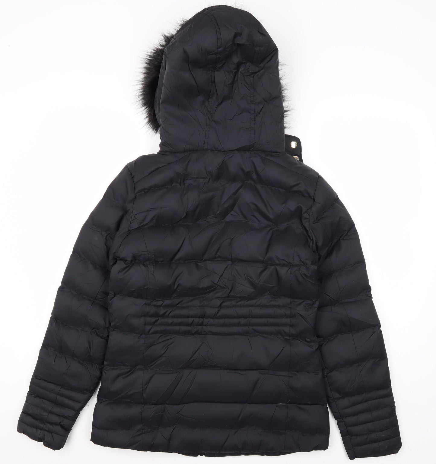 Womens UK Size 8 Brave Soul Black Puffer Jacket
