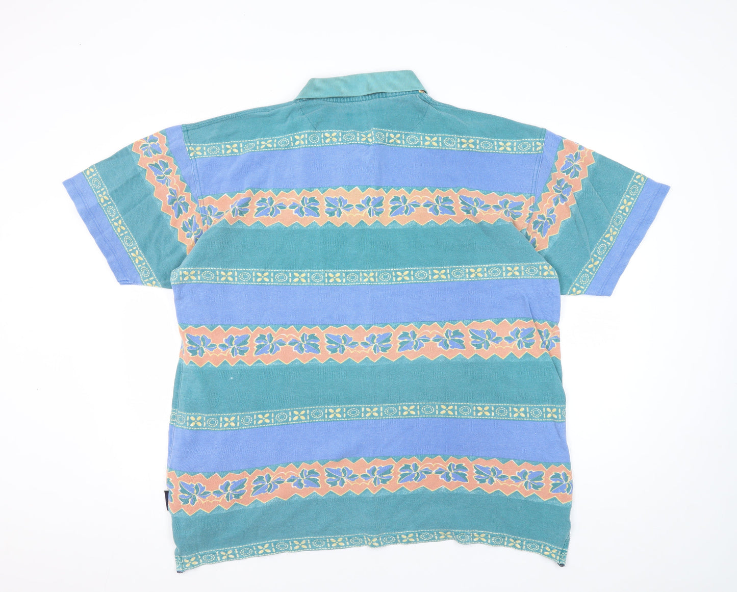 Cotton Traders Men's Multicoloured Floral Polo L