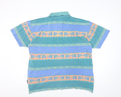Cotton Traders Men's Multicoloured Floral Polo L