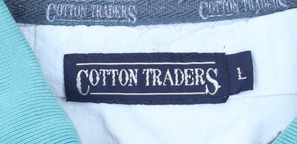 Cotton Traders Men's Multicoloured Floral Polo L