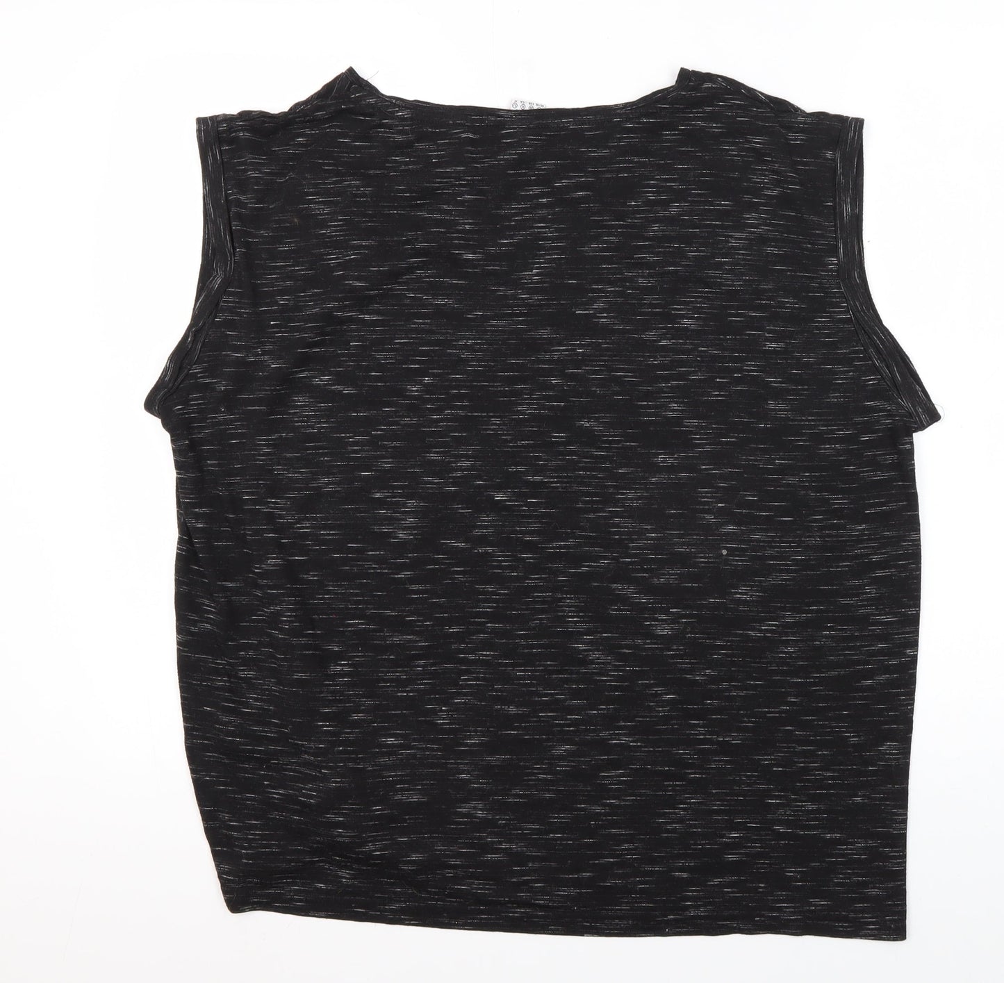 Marvel Comics Men's Black Graphic Sleeveless T-Shirt Size 20