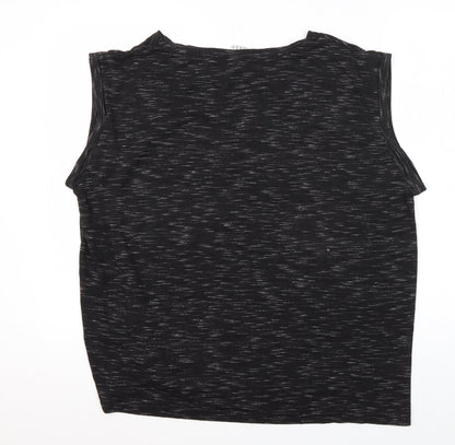 Marvel Comics Men's Black Graphic Sleeveless T-Shirt Size 20