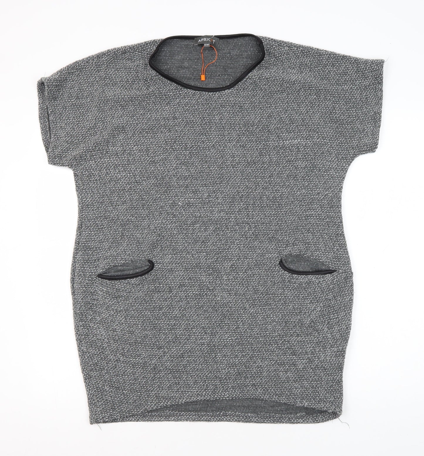 Apricot Women's Grey Knit Tunic Jumper, S