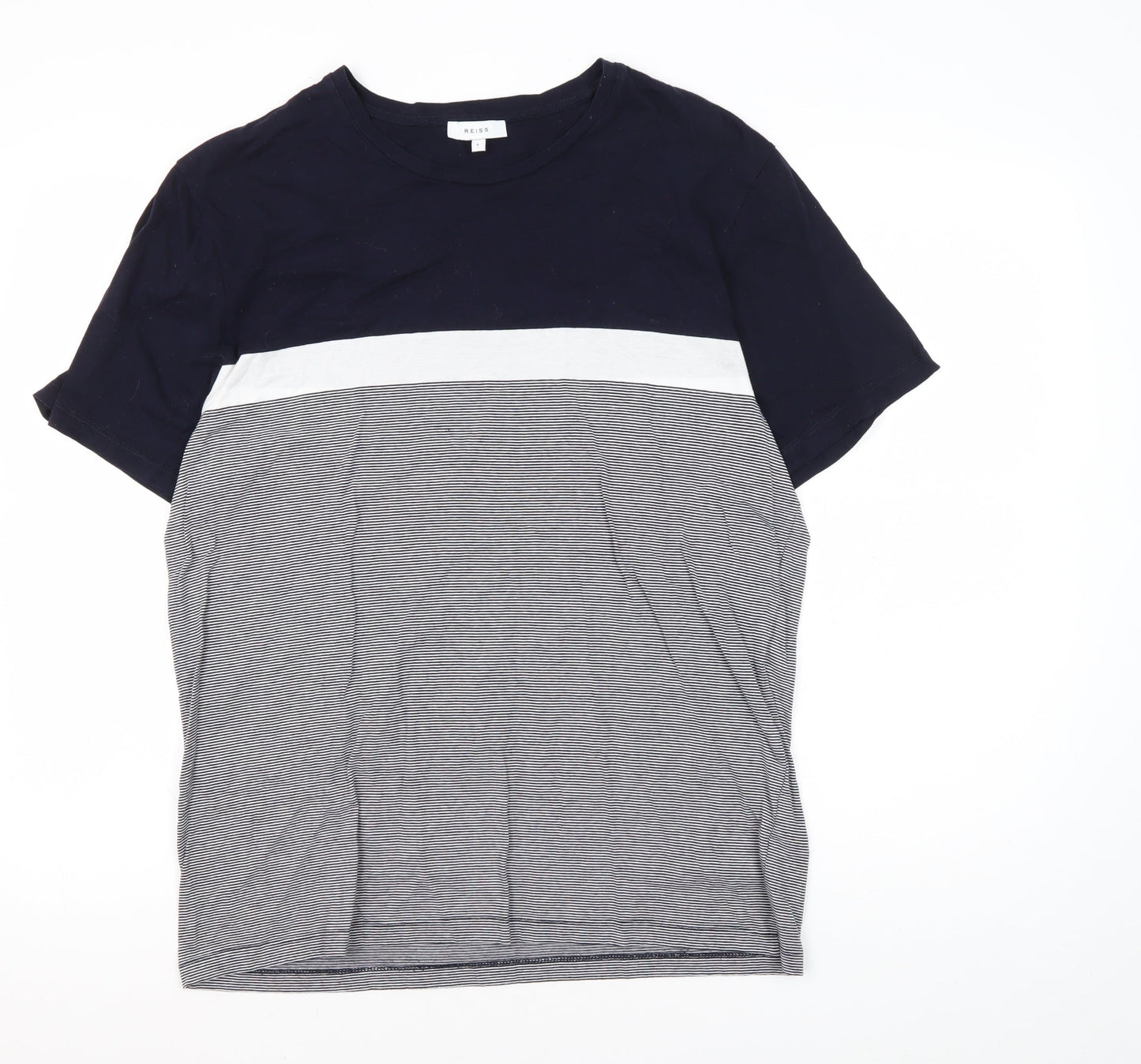 Reiss Men's Multicoloured L Colourblock T-Shirt