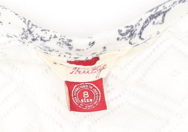 Matalan Women's White Lace Floral Blouse Size 8