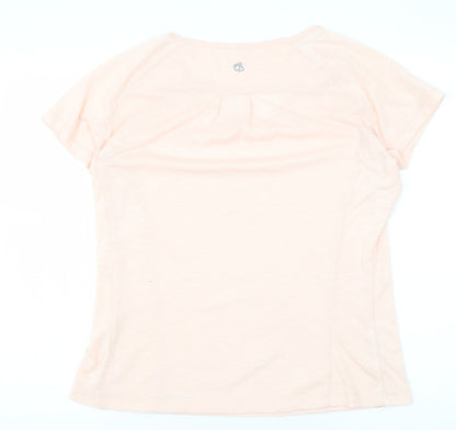 Craghoppers Women's Pink T-Shirt UK 12 Moisture Wicking