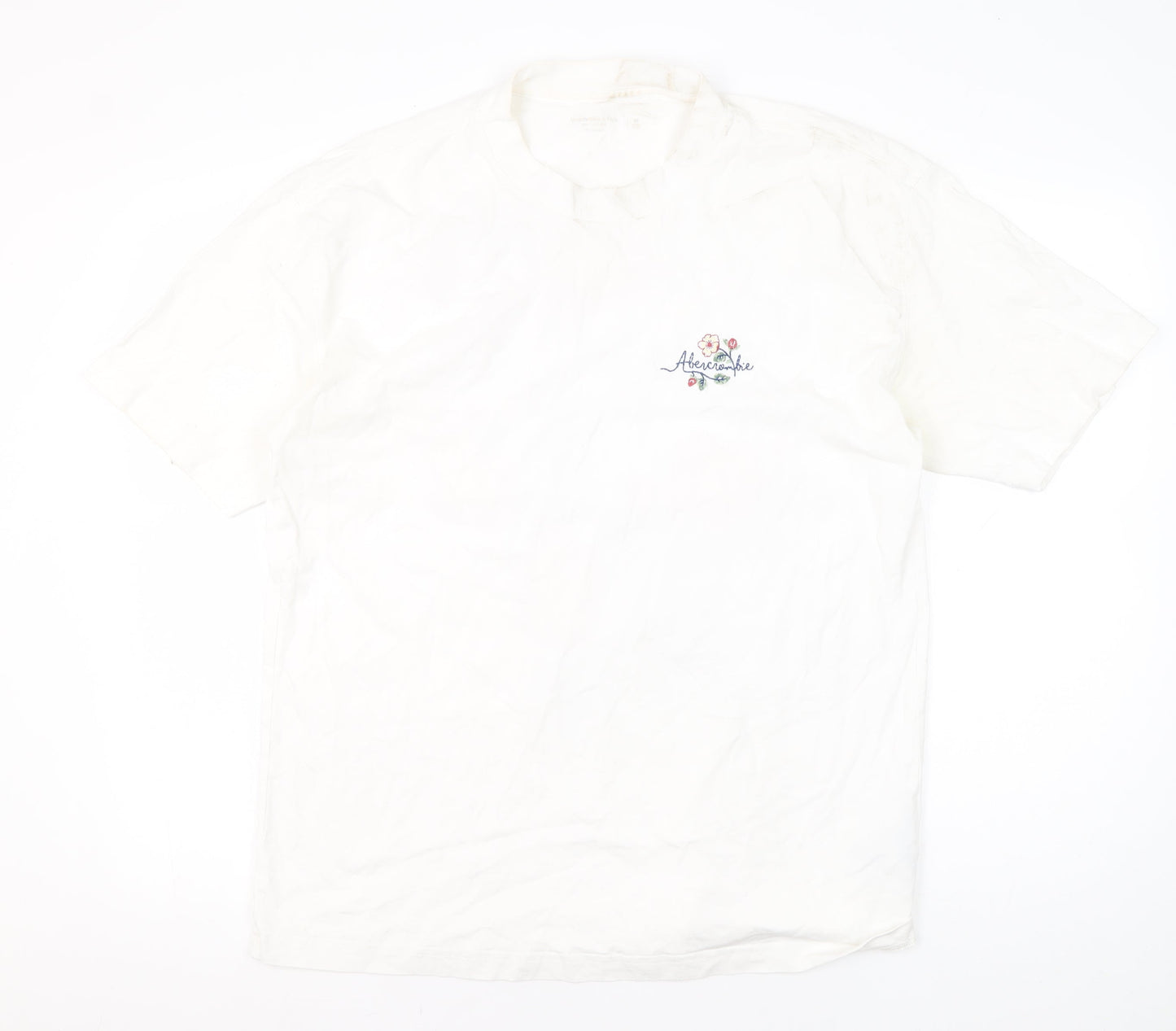 Abercrombie & Fitch White Floral Men's M T-Shirt