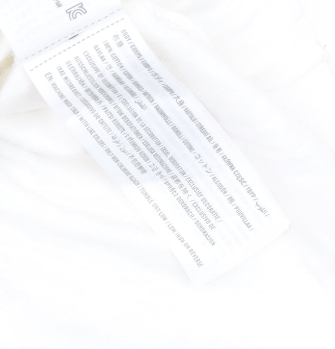 Abercrombie & Fitch White Floral Men's M T-Shirt