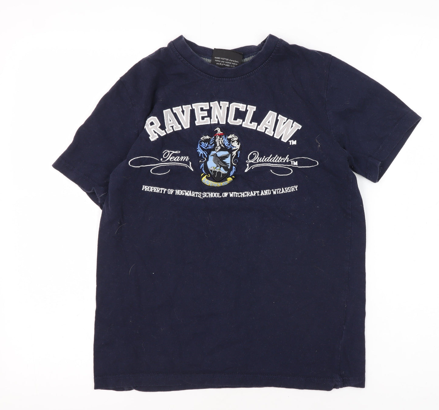Unisex Adults UK Size XS Harry Potter Blue Basic T-Shirt