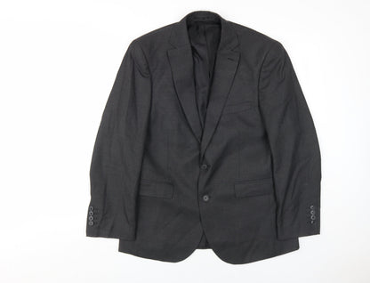 Mens UK Size 40 Moss Regular Black Suit Jacket