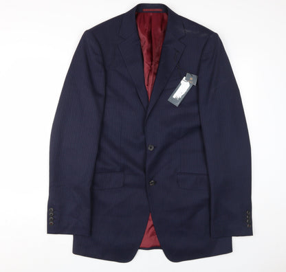 Mens UK Size XL Marks and Spencer Regular Blue Suit Jacket