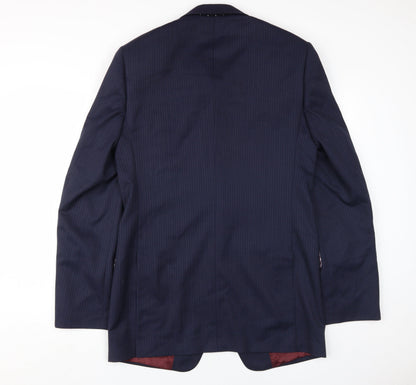 Mens UK Size XL Marks and Spencer Regular Blue Suit Jacket
