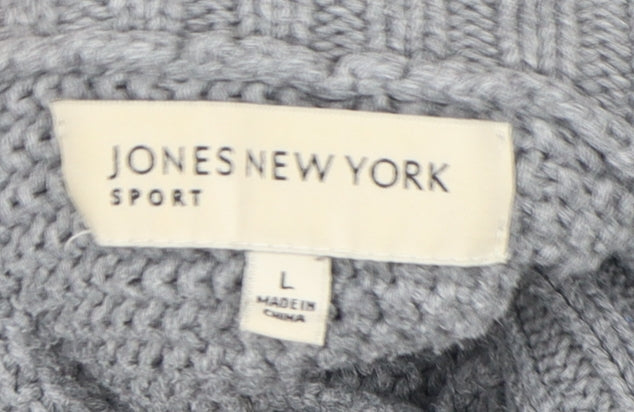 Womens UK Size L Jones New York Grey Pullover Jumper
